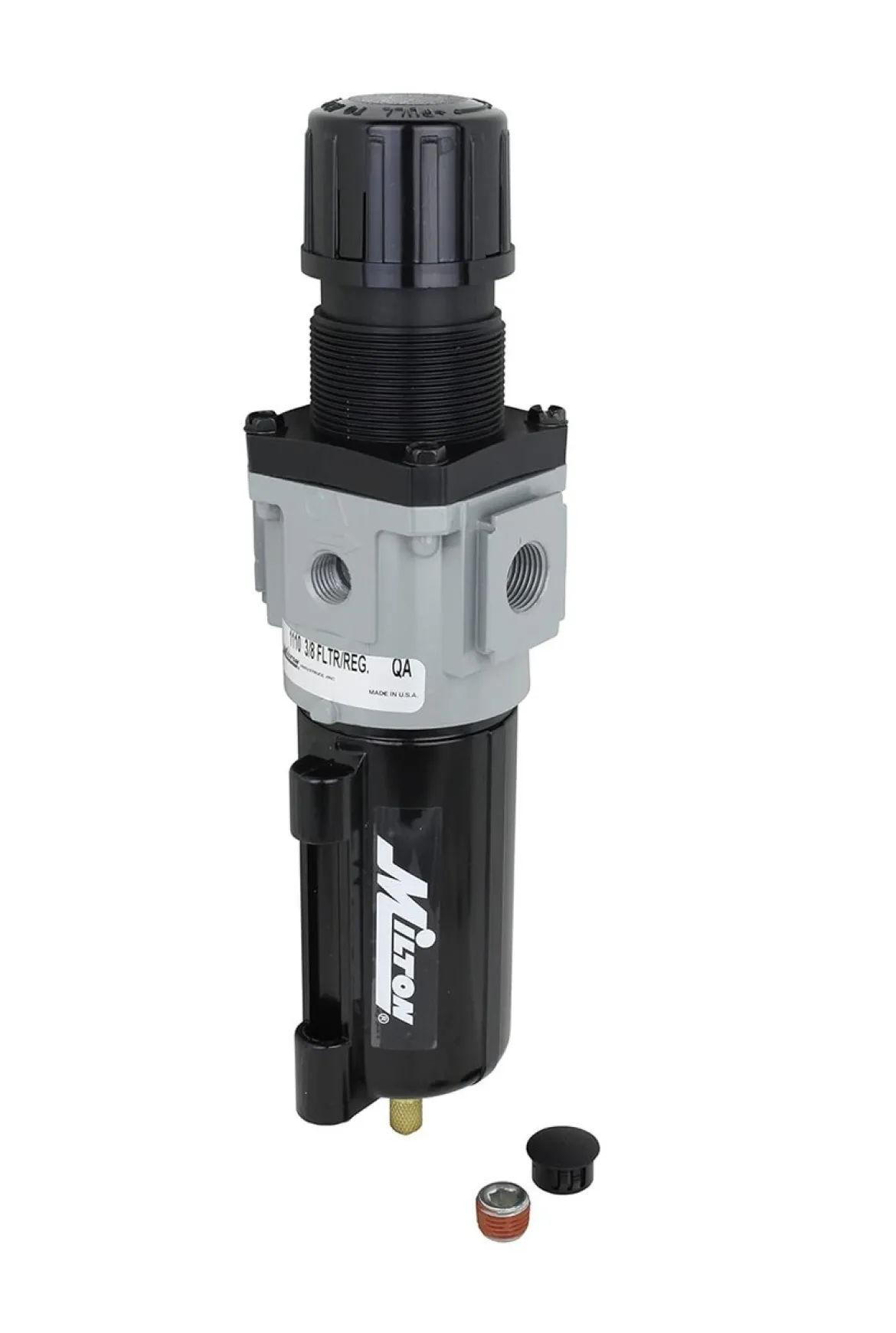 Milton 1110 3/8" NPT Metal Piggyback Filter Regulator