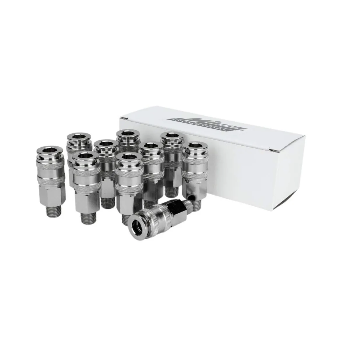 Milton 744 Universal Coupler, 1/4" body; 1/4" MNPT
