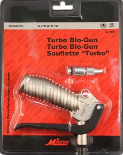 Milton Industries S181 Turbo Blow Gun With Adjustable Nozzle