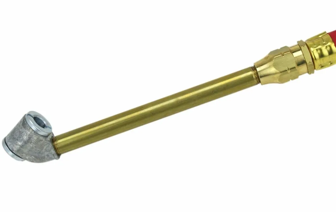 Milton S506 Dual Head Chuck Tire Inflator Gauge - 15" Hose