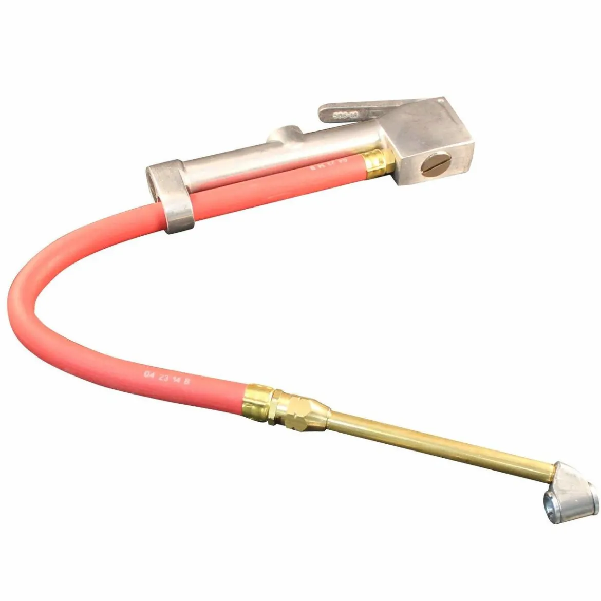 Milton S506 Dual Head Chuck Tire Inflator Gauge - 15" Hose