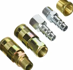 Milton S224 G-Style Coupler, Plug and Air hose Reducer Bushing Kit 5 Pieces