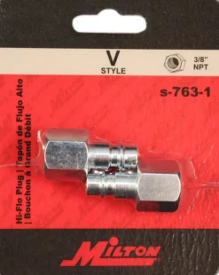 Milton S763-1 HI-Flo V-Style 3/8" FNPT Steel