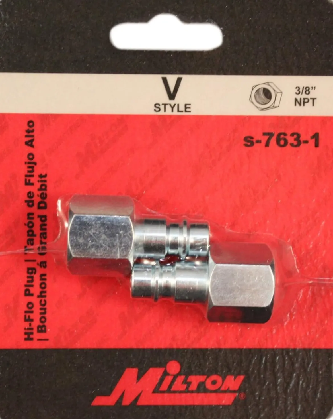 Milton S763-1 HI-Flo V-Style 3/8" FNPT Steel