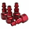 Milton S314MKIT ColorFit Coupler & Plug Kit - (M-Style, Red) - 1/4" NPT 14-Piece