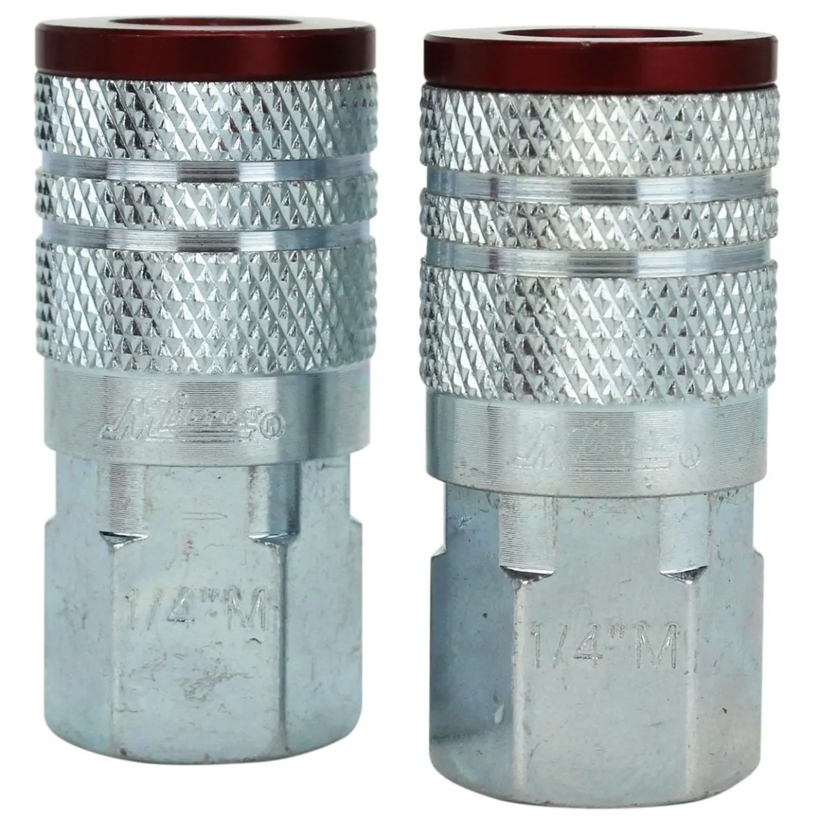 Milton S314MKIT ColorFit Coupler & Plug Kit - (M-Style, Red) - 1/4" NPT 14-Piece