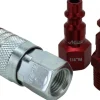 Milton S303MKIT ColorFit Coupler & Plug Kit - (M-Style, Red) - 1/4" NPT, 3-Piece