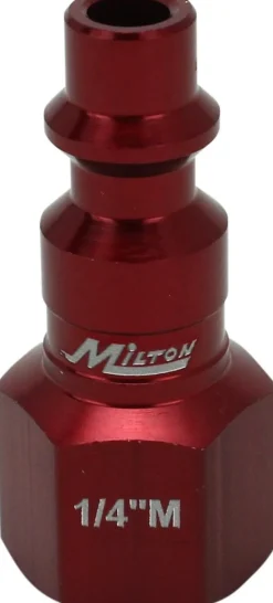 Milton S303MKIT ColorFit Coupler & Plug Kit - (M-Style, Red) - 1/4