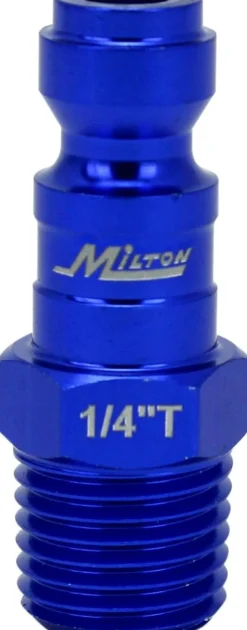 Milton S305TKIT ColorFit Coupler & Plug Kit - (T-Style, Blue) - 1/4" NPT, 5 pcs