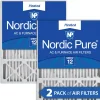 Nordic Pure 20x25x5 (4 3/8) Honeywell/Lennox Replacement MERV 12 Air Filters 2 Pack (20x25x5HM12-2)