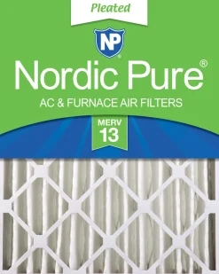 Nordic Pure 24x24x4 (3 5/8) Pleated MERV 13 Air Filter 1 Pack (24x24x4M13-1)