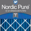 Nordic Pure 24x24x4 (3 5/8) Pleated MERV 7 Air Filter 1 Pack (24x24x4M7-1)