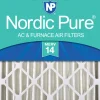 Nordic Pure 24x24x4 (3 5/8) Pleated MERV 14 Air Filter 1 Pack (24x24x4M14-1)