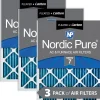 Nordic Pure 24x30x1 Pleated Air Filters MERV 7 Plus Carbon 3 Pack (24x30x1M7+C-3)