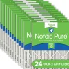 Nordic Pure 8x20x1 Pleated MERV 13 Air Filters 24 Pack (8x20x1M13-24)