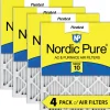 Nordic Pure 8x20x1 Pleated MERV 10 Air Filters 4 Pack (8x20x1M10-4)
