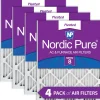 Nordic Pure 8x20x1 Pleated MERV 8 Air Filters 4 Pack (8x20x1M8-4)