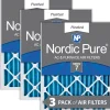 Nordic Pure 24x30x2 Pleated MERV 7 Air Filters 3 Pack (24x30x2M7-3)