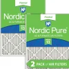 Nordic Pure 24x30x1 Pleated MERV 13 Air Filters 2 Pack (24x30x1M13-2)