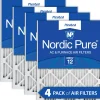 Nordic Pure 24x30x1 Pleated MERV 12 Air Filters 4 Pack (24x30x1M12-4)