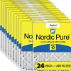Nordic Pure 8x20x1 Pleated MERV 10 Air Filters 24 Pack (8x20x1M10-24)