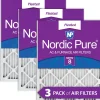 Nordic Pure 24x30x1 Pleated MERV 8 Air Filters 3 Pack (24x30x1M8-3)