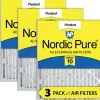 Nordic Pure 25x25x2 Pleated MERV 10 Air Filters 3 Pack (25x25x2M10-3)
