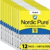 Nordic Pure 8x20x1 Pleated MERV 10 Air Filters 12 Pack (8x20x1M10-12)