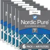 Nordic Pure 24x30x1 Pleated MERV 7 Air Filters 6 Pack (24x30x1M7-6)