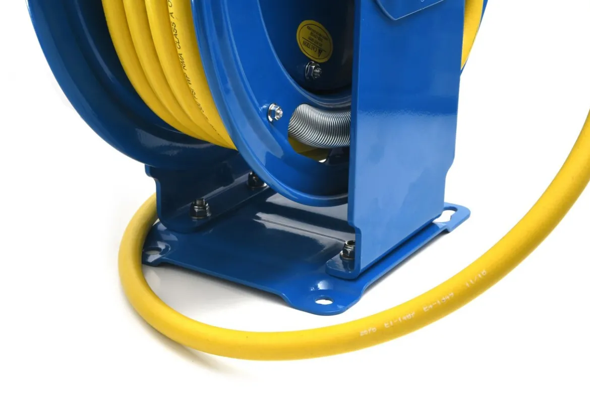 OilShield Rubber Air Hose Reel Dual Arm 1/2" x 50' & 100' (OSRDA12)