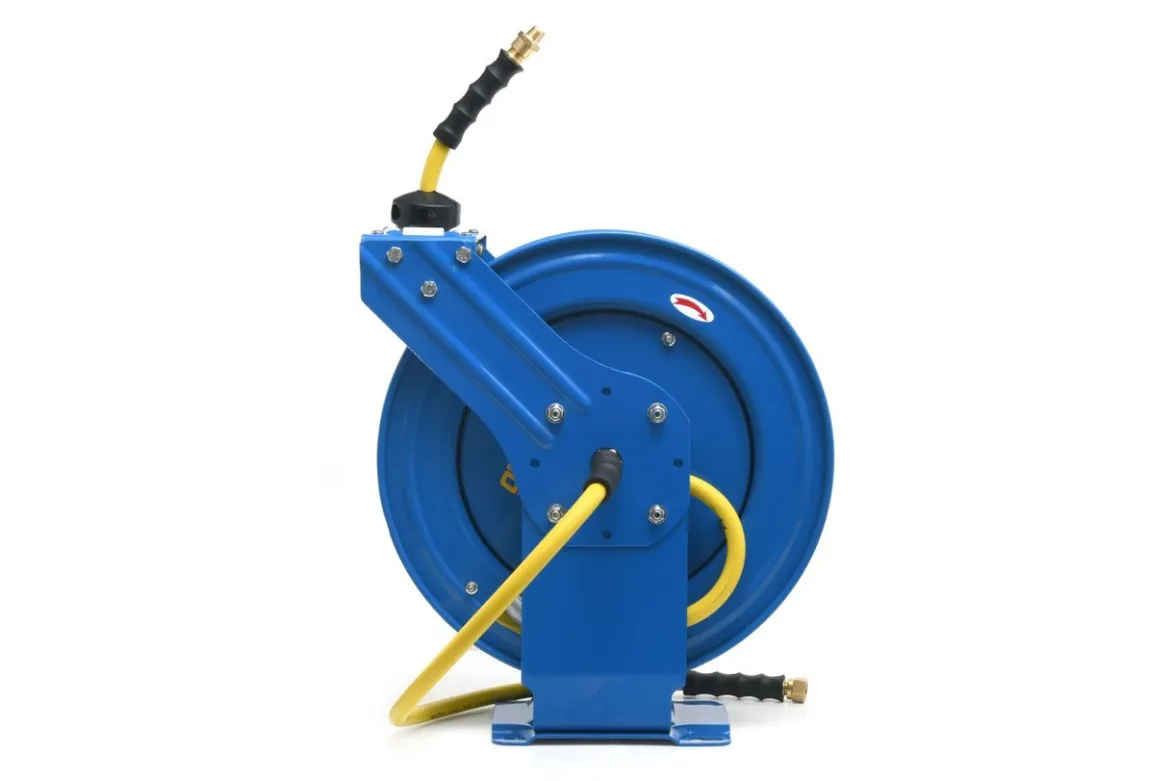 OilShield Rubber Air Hose Reel Dual Arm 1/2" x 50' & 100' (OSRDA12)