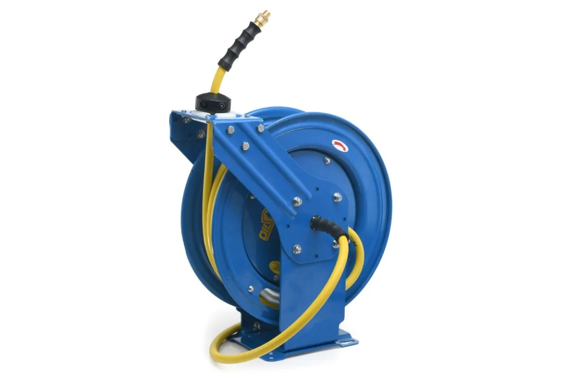 OilShield Rubber Air Hose Reel Dual Arm 1/2" x 50' & 100' (OSRDA12)