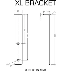 Oracle Lighting LED Illuminated Wheel Ring Brackets XL - Single (2086-504)