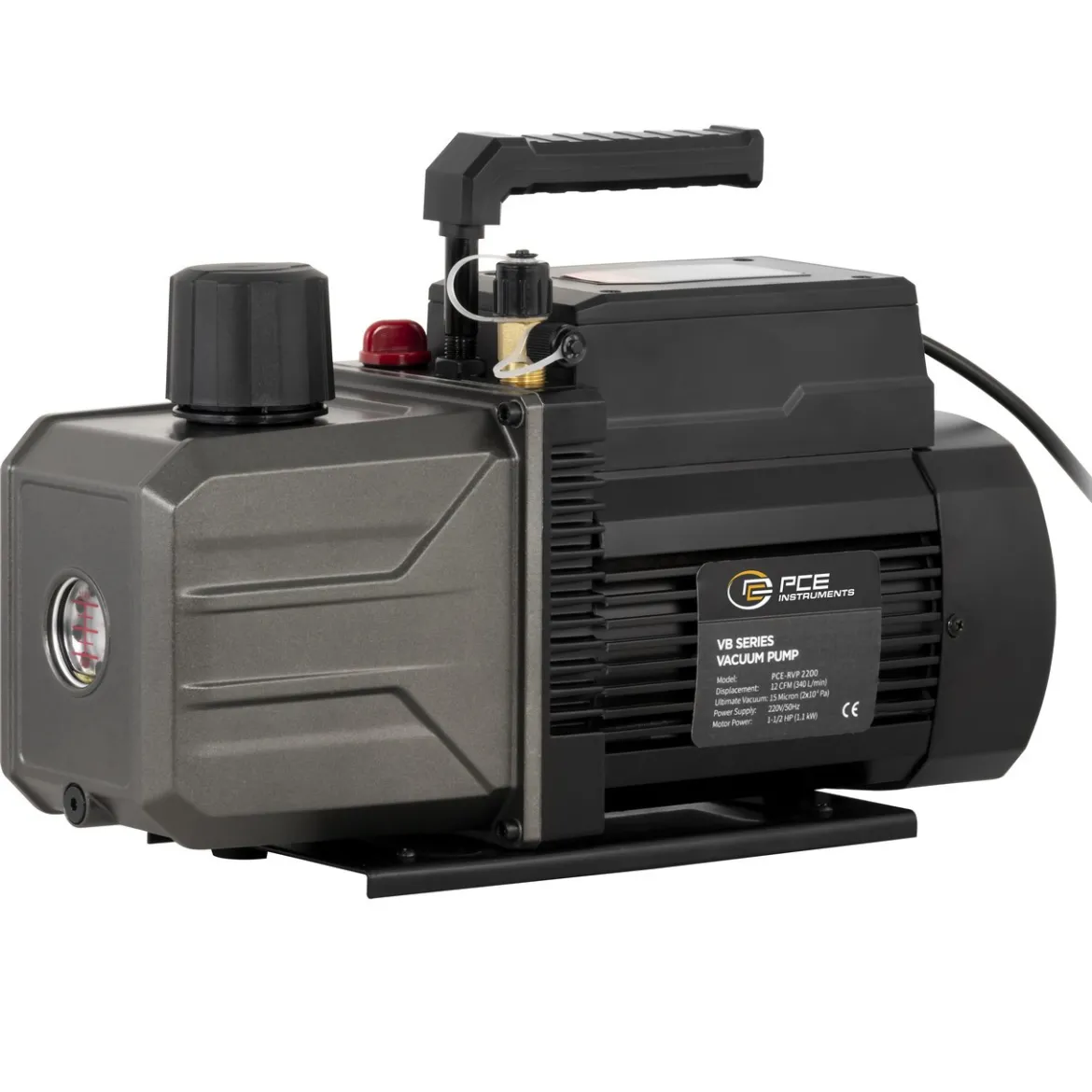 PCE Instruments Two-Stage Vacuum Pump for Refrigerant Evacuation (PCE-RVP 2200)