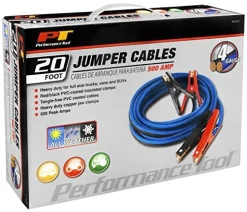 Performance Tool W1673 20' 4-Gauge 500 AMP All Weather Jumper Cables