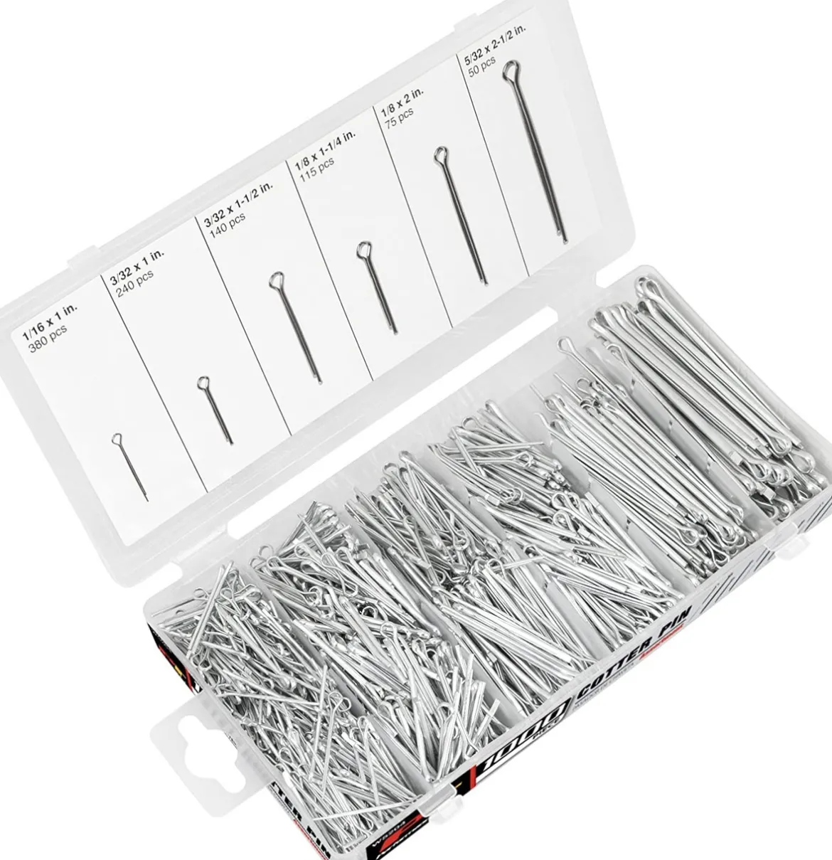 Performance Tool W5204 1000 Pc Cotter Pin Assortment