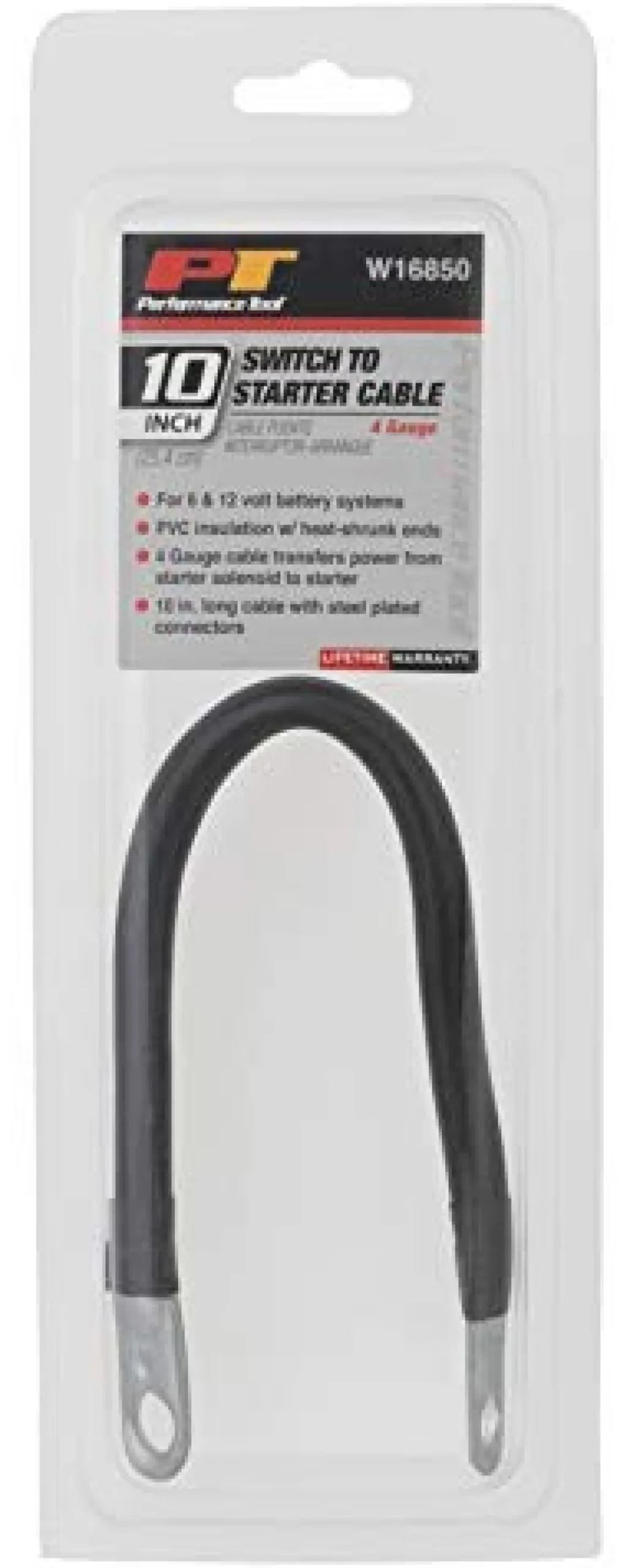 Performance Tool W16850 4GA 10" Battery Switch to Starter Cable