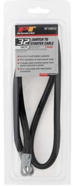 Performance Tool W16852 4GA 32" Battery Switch to Starter Cable
