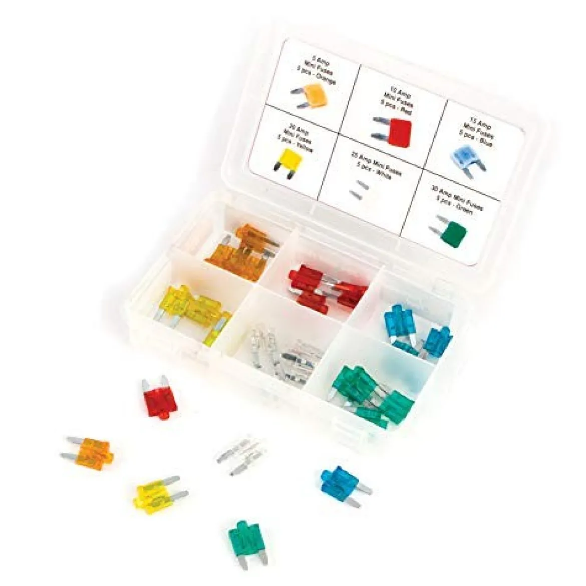 Performance Tool W5377 Mini Fuse Assortment, 30-Piece
