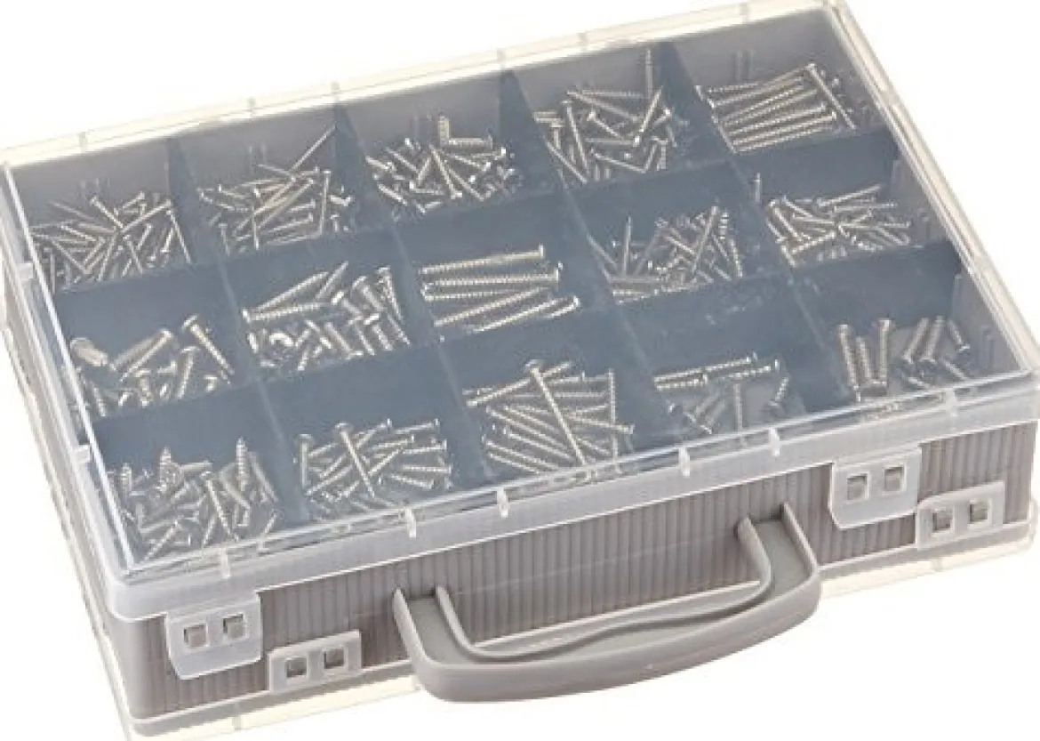 Performance Tool W5355 1,120pc Hardware Assortment (Pan Heads, Oval Head)