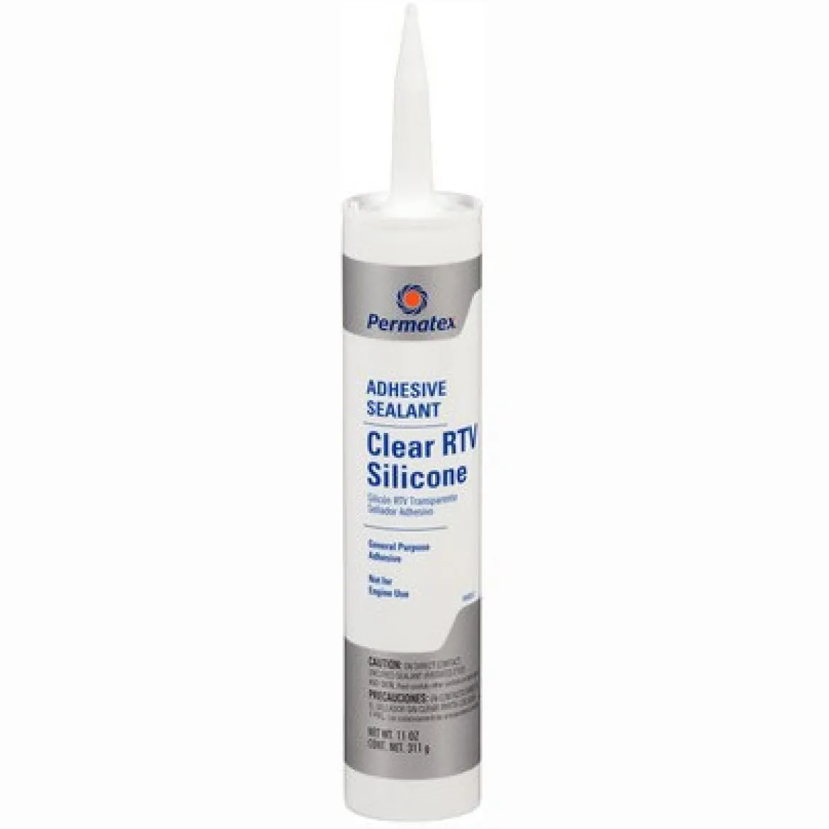 Permatex Clear RTV Silicone Adhesive Sealant 11 oz General-Purpose (80855)
