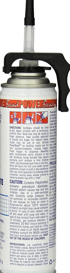 Permatex Clear RTV Silicone Adhesive Sealant Multipurpose 7.25 oz (85913)