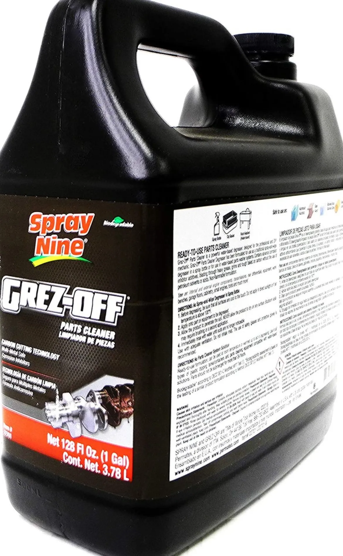 Permatex Grez-Off Heavy Duty Degreaser Water-Based Formula 1 Gallon (22701)