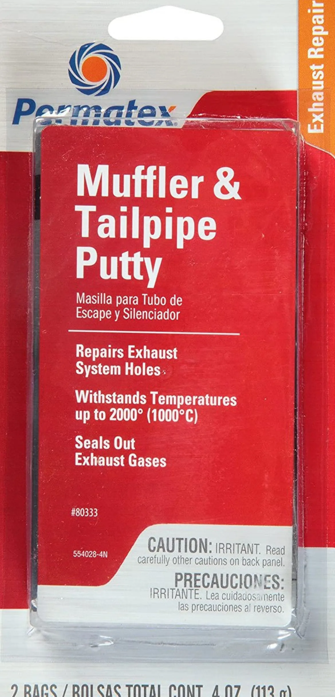 Permatex Muffler and Tailpipe Putty 4 oz (80333)