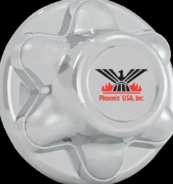 Phoenix USA 6 Lug On 5.5" Bolt Circle Chrome ABS Hub Cover (QT655CHN)