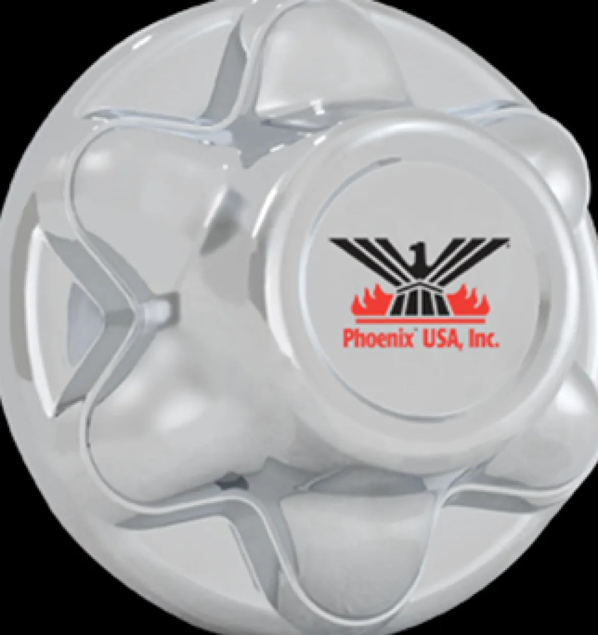 Phoenix USA 6 Lug On 5.5" Bolt Circle Chrome ABS Hub Cover (QT655CHN)