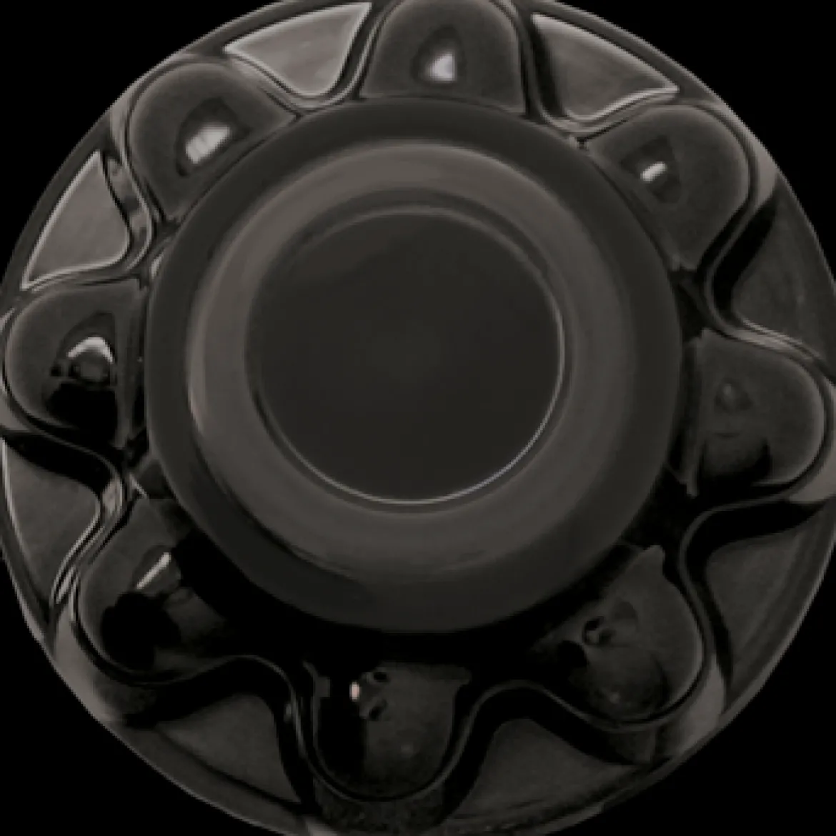Phoenix USA 8 Lug On 6.5" Bolt Circle ABS Black Hub Cover (QT765BHN)