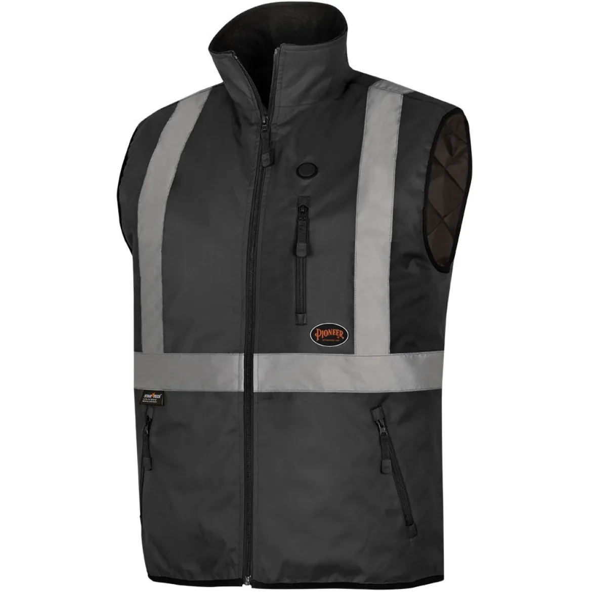 Pioneer Safety Hi-Vis Black Heated Safety Vest (V1210270U)