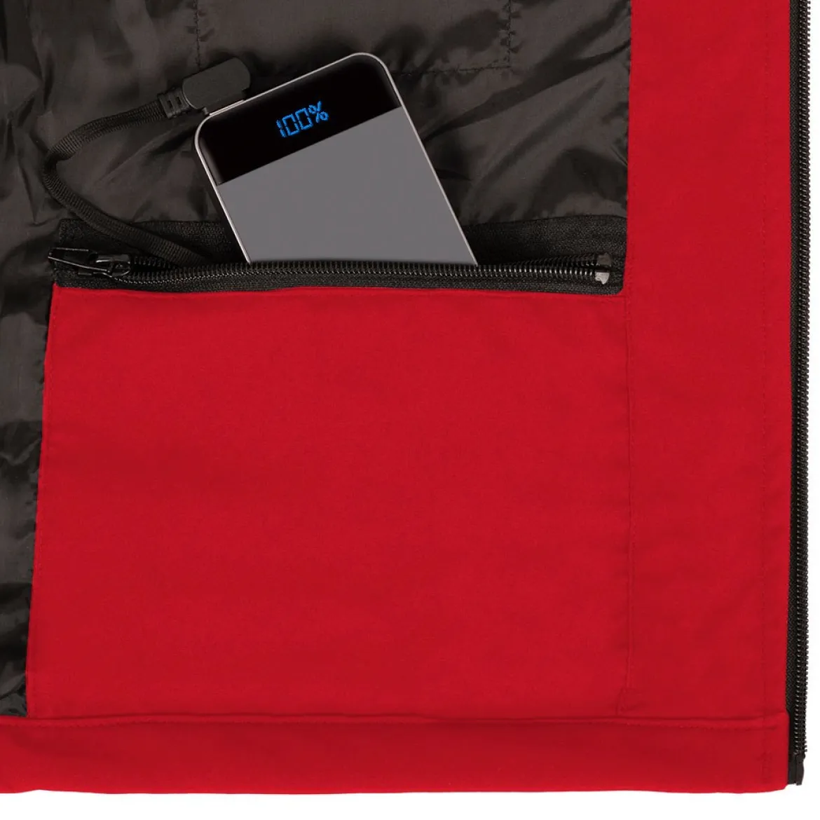 Pioneer Safety Red Heated Softshell Jacket (V1210290U)