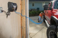 Plews 16-250 Tru-Flate Tank Less Wall-Mount Garage Inflator Gauge with 25' Hose